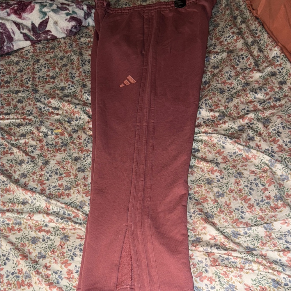 Adidas Women's Maroon Straight Leg Pants